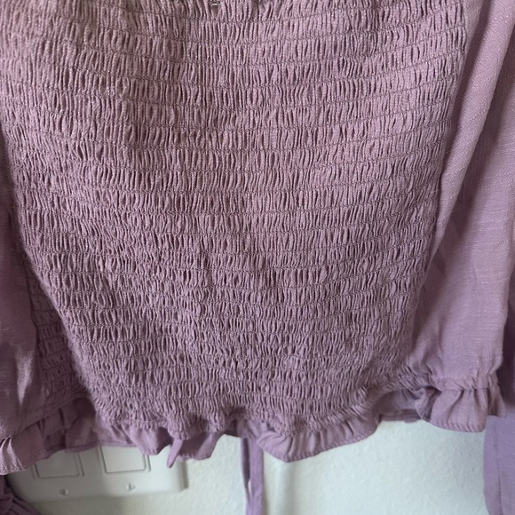 Love Tree Women's Purple Top size L NWT - Picture 4 of 5